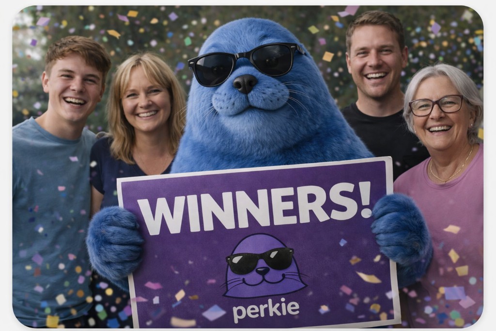 Perkie winners celebrating a prize